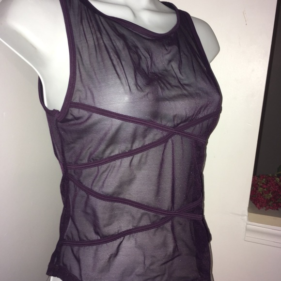 Ann Cole Collection Sheer Crop Top Size XS - Picture 3 of 6